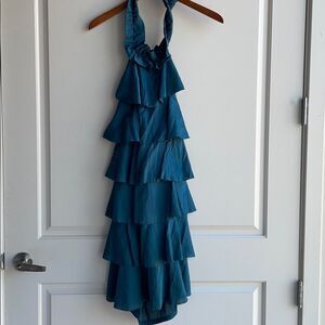 NWT Esley Ruffle Halter Dress Size Large